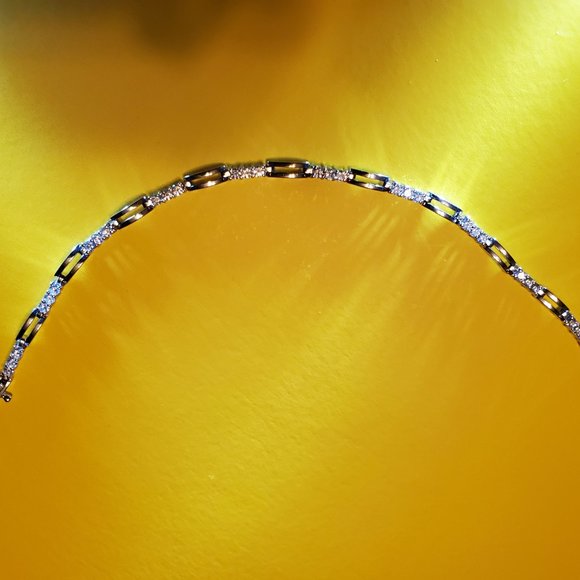 BRAND  NEW  DIAMOND  TENNIS  BRACELET  14K  WHITE  GOLD - Picture 3 of 8